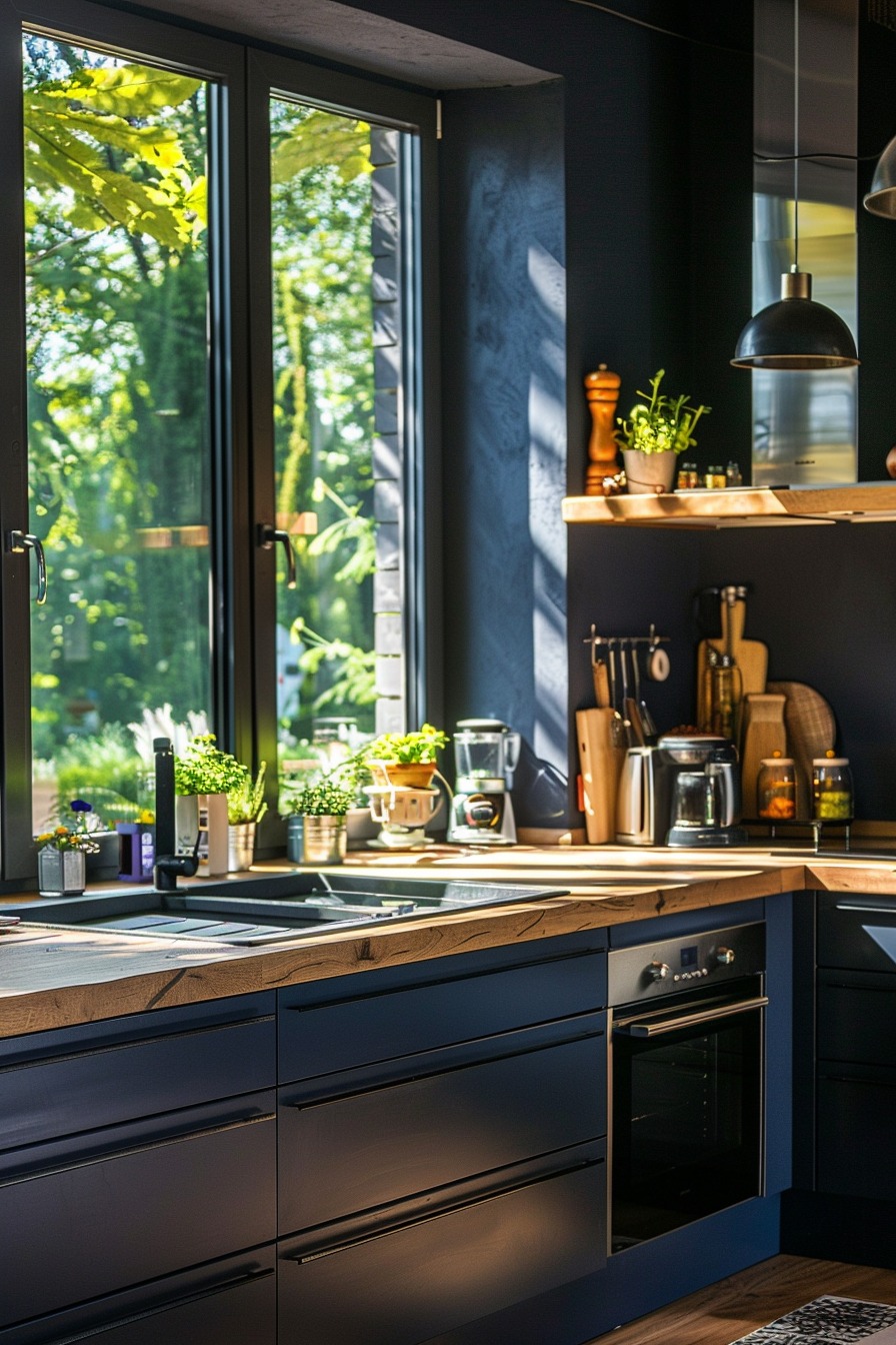 Dark Blue in the Kitchen: Elegance and Modernity